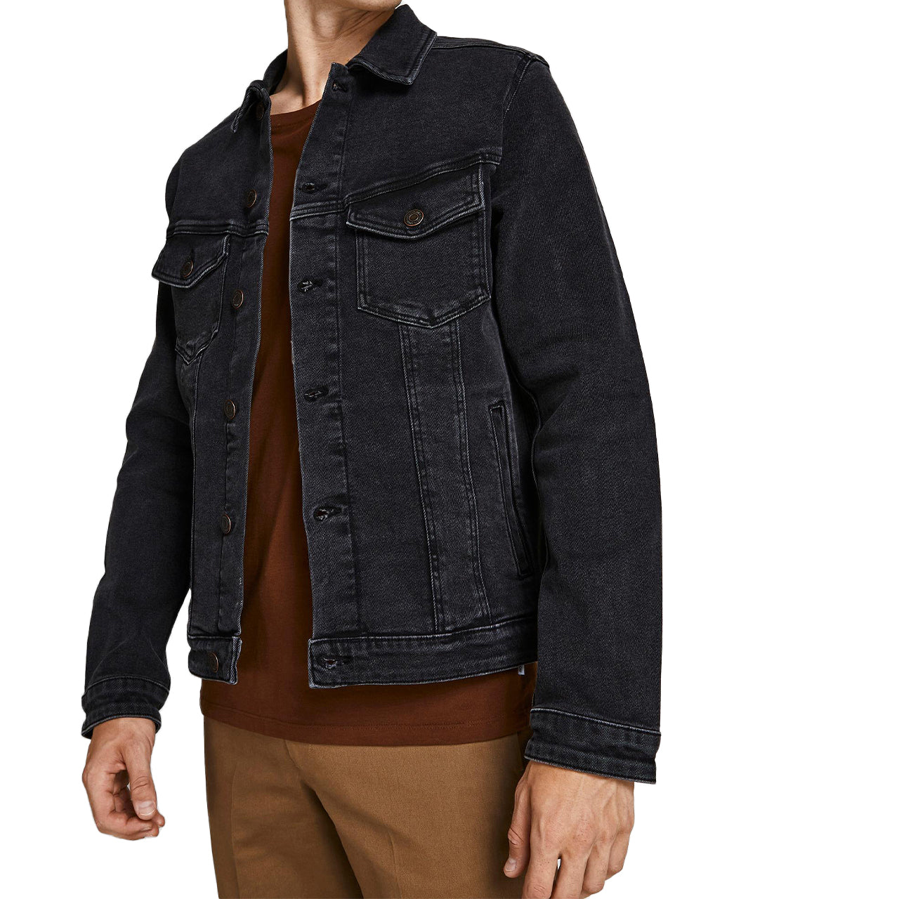 Black Denim Alvin Jacket - Image 2