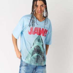 Jaws Football Jersey - Light Blue