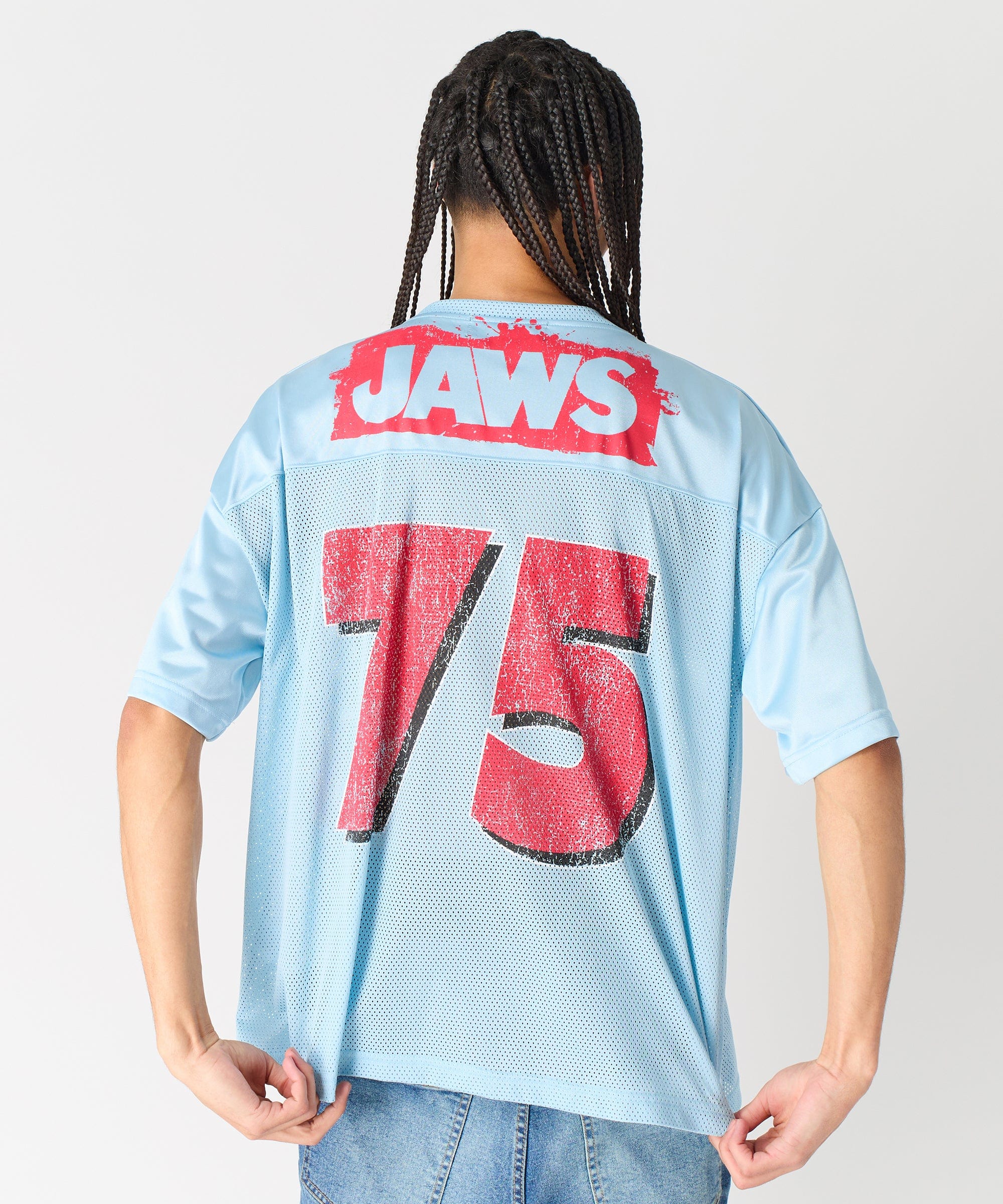 Jaws Football Jersey - Light Blue - Image 4