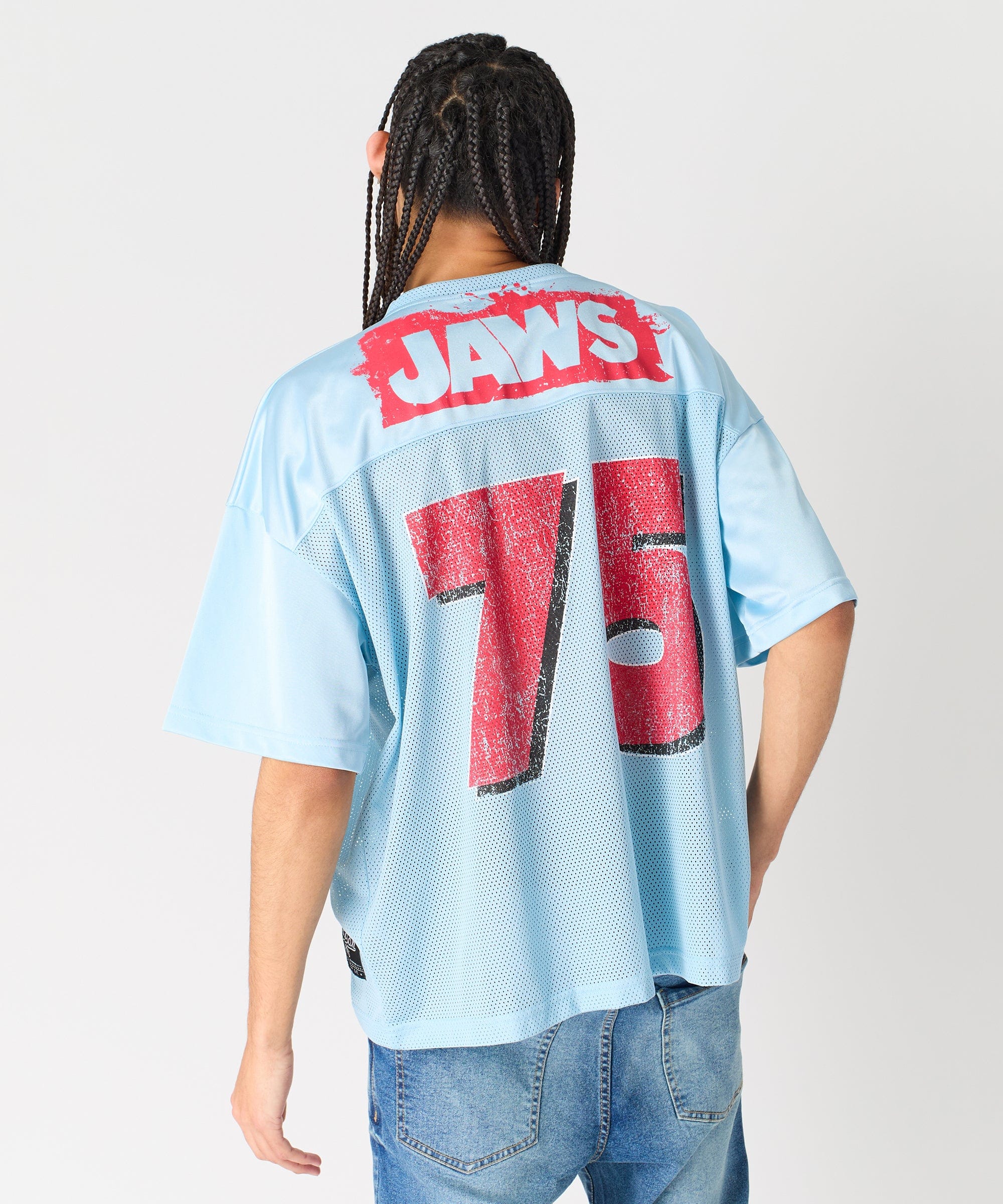 Jaws Football Jersey - Light Blue - Image 6