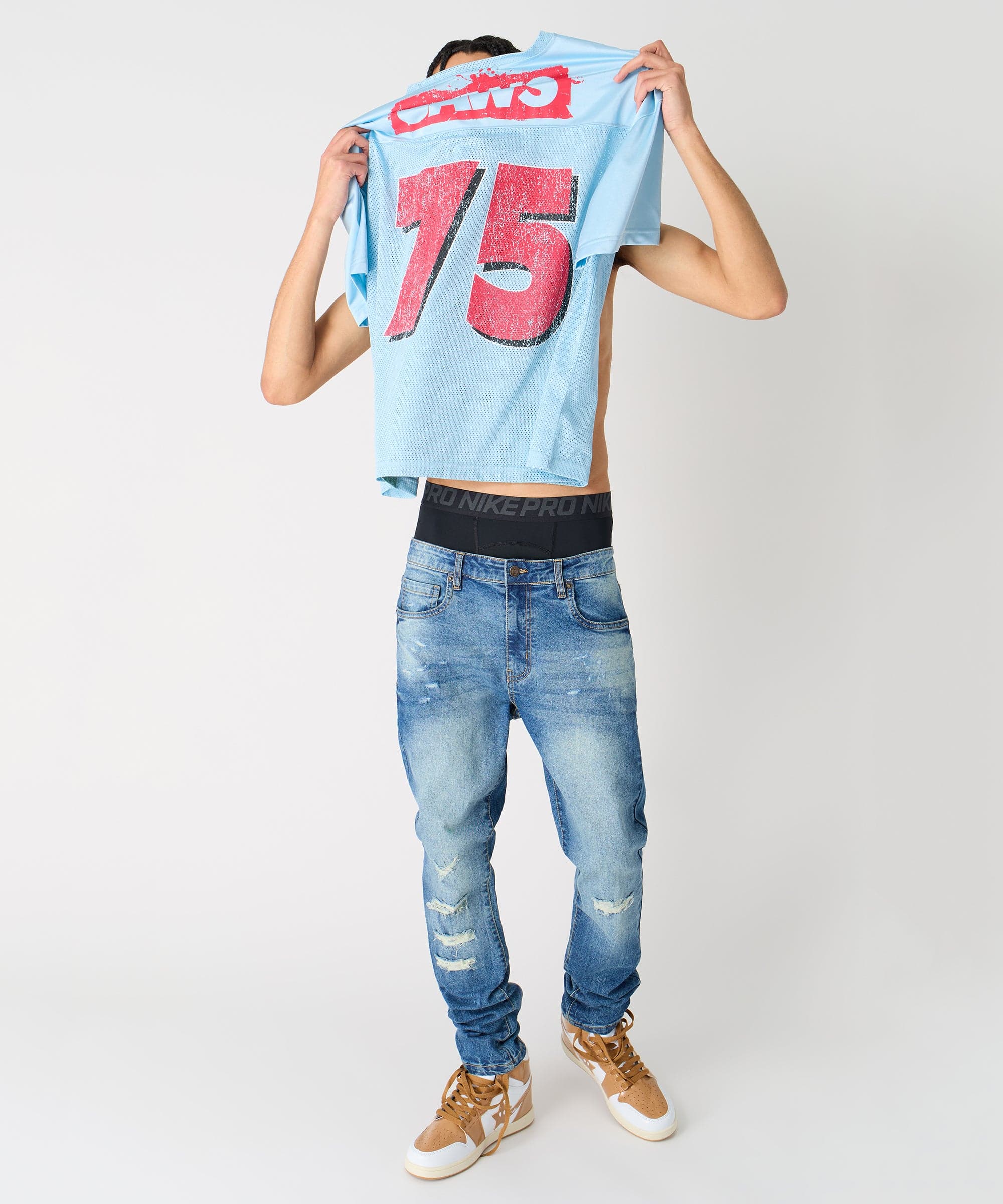 Jaws Football Jersey - Light Blue - Image 8