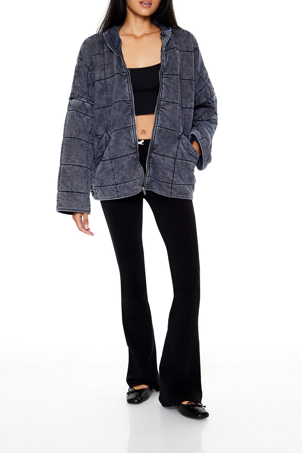 Quilted Zip-Up Jacket - Image 8