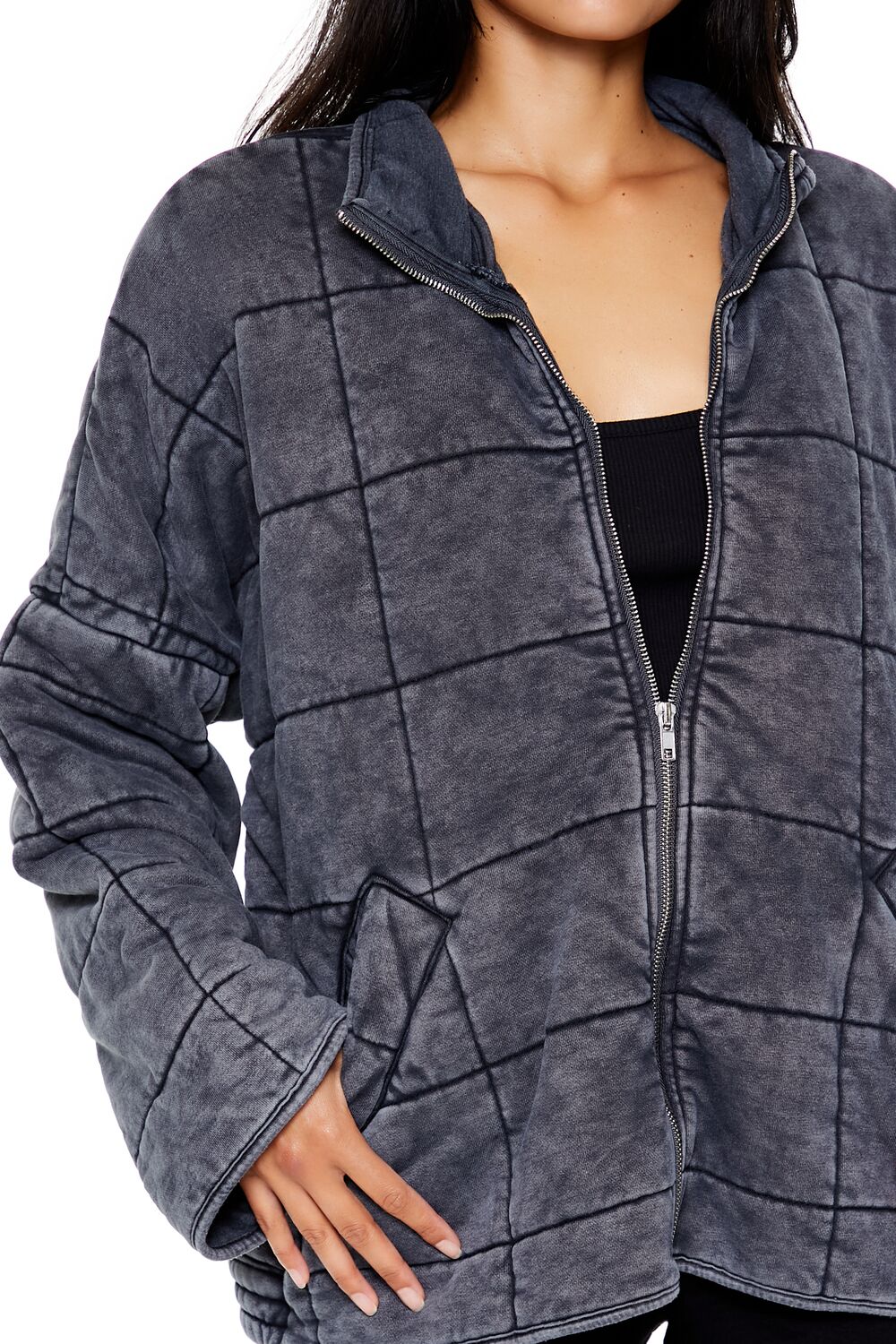 Quilted Zip-Up Jacket - Image 9