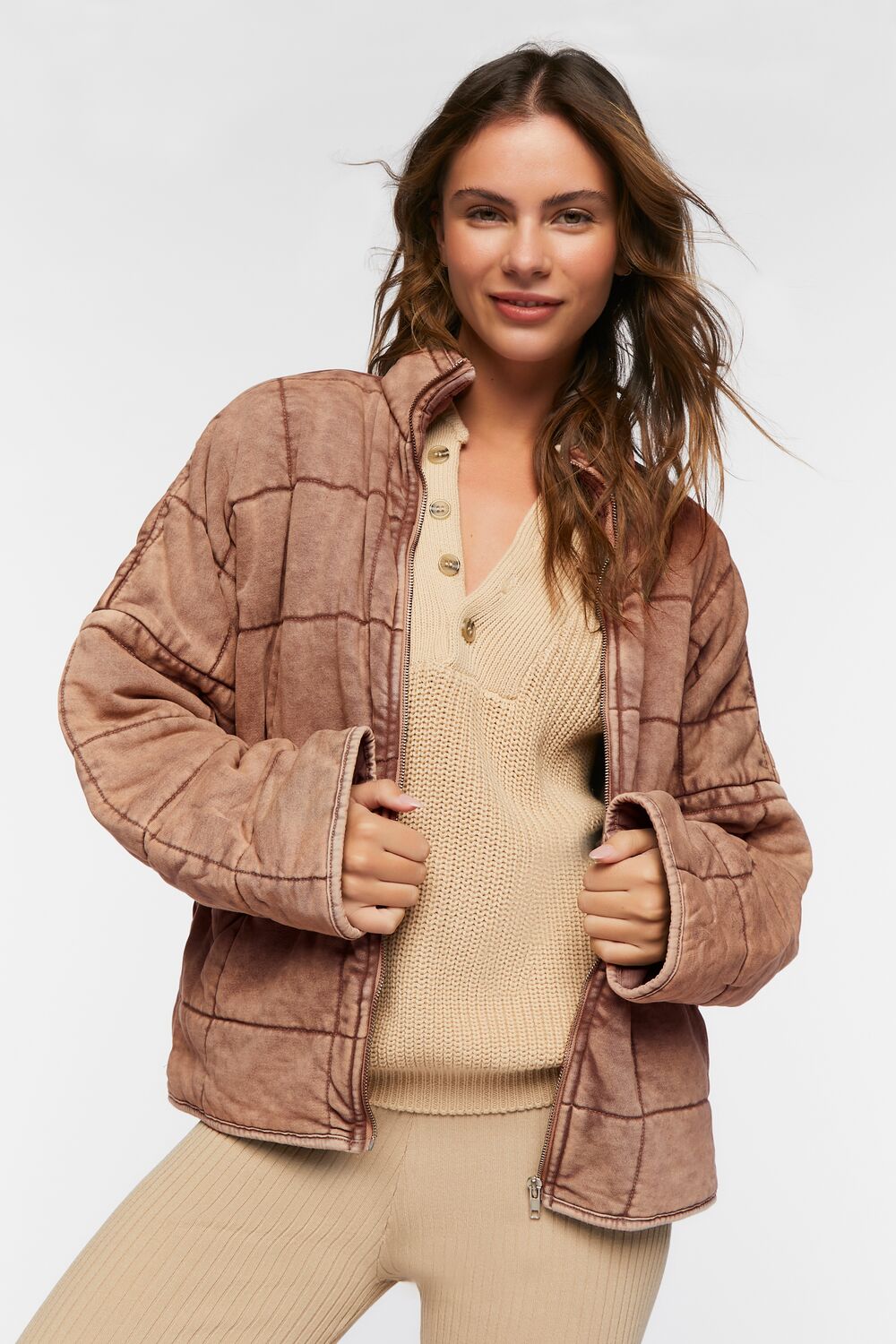 Quilted Zip-Up Jacket - Image 19
