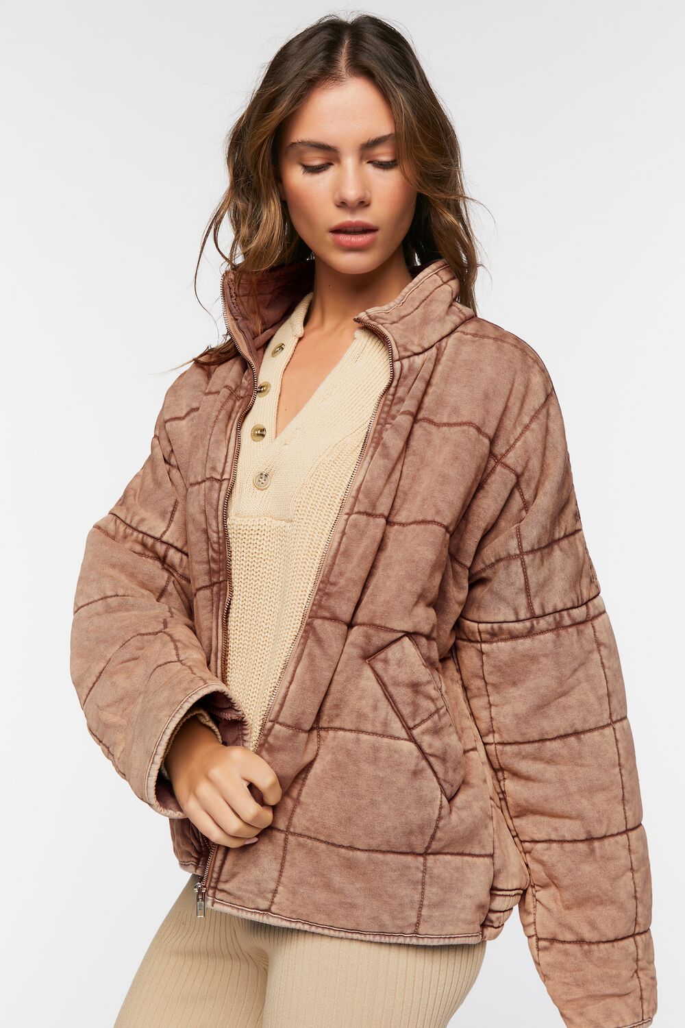 Quilted Zip-Up Jacket - Image 20