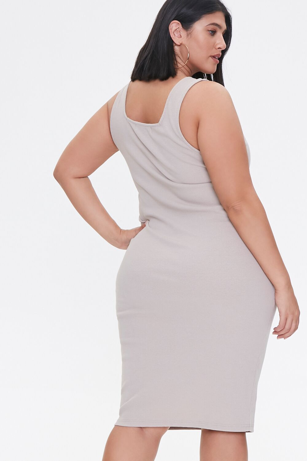 Plus Size Bodycon Tank Dress - Image 3