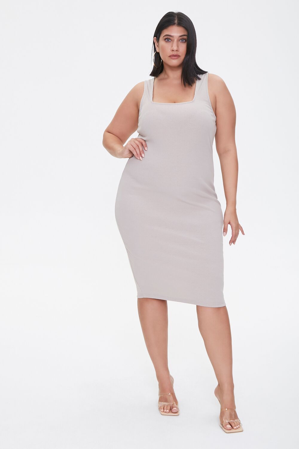 Plus Size Bodycon Tank Dress - Image 4