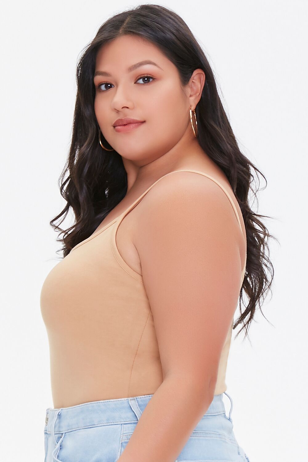Plus Size Basic Cami Bodysuit - Image 12