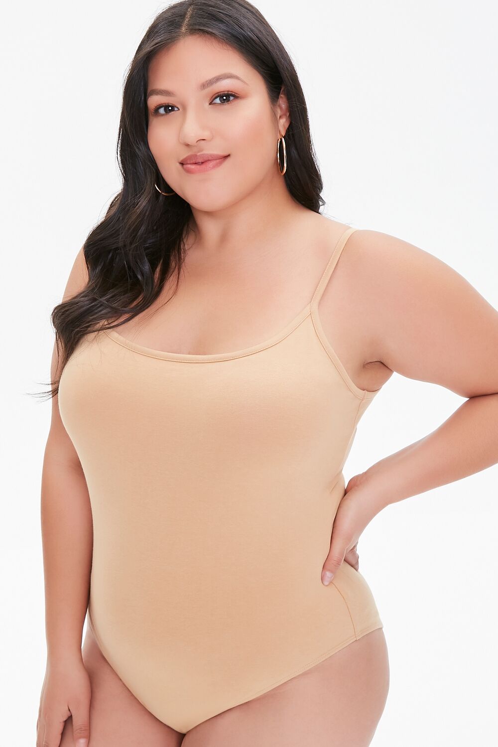 Plus Size Basic Cami Bodysuit - Image 15
