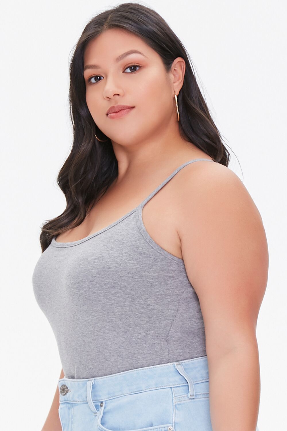 Plus Size Basic Cami Bodysuit - Image 17