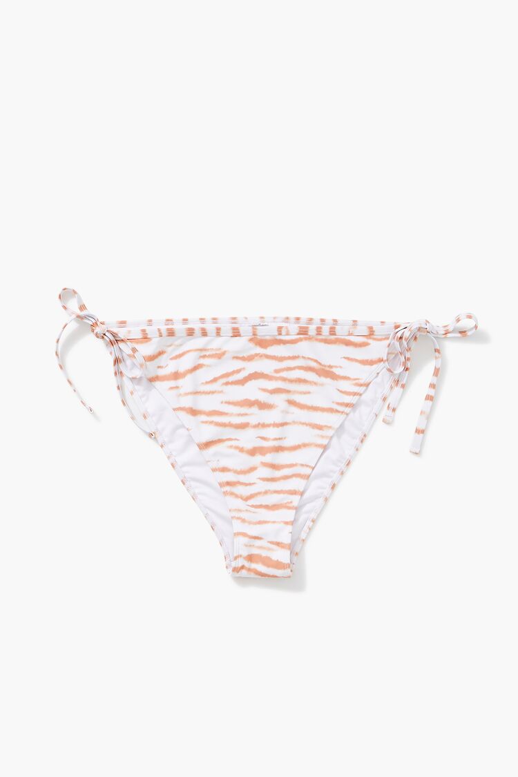 Plus Size Tiger Print String Bikini Bottoms - Image 6