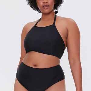 Plus Size High-Rise Bikini Bottoms
