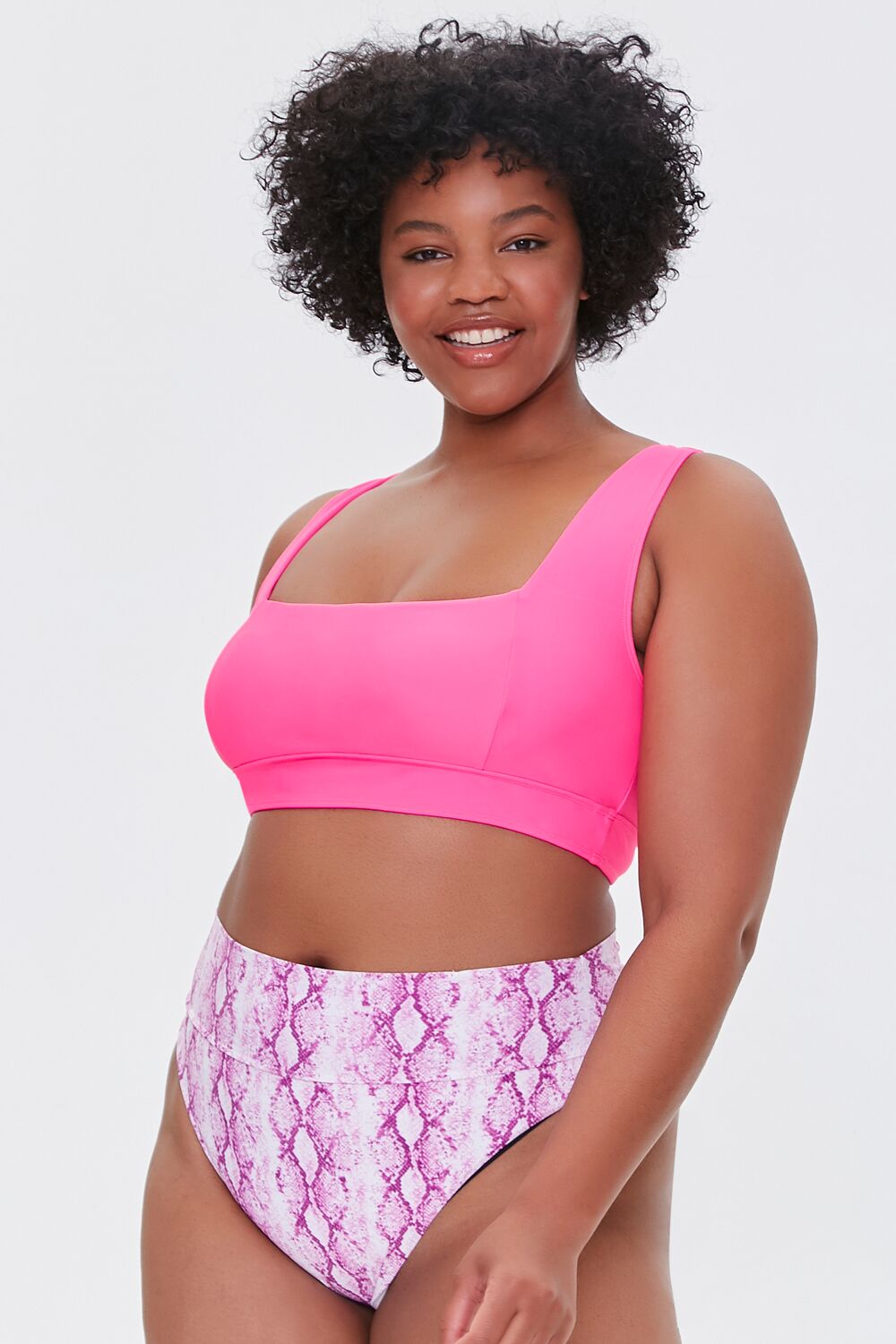 Plus Size Snake Print Bikini Bottoms - Image 5