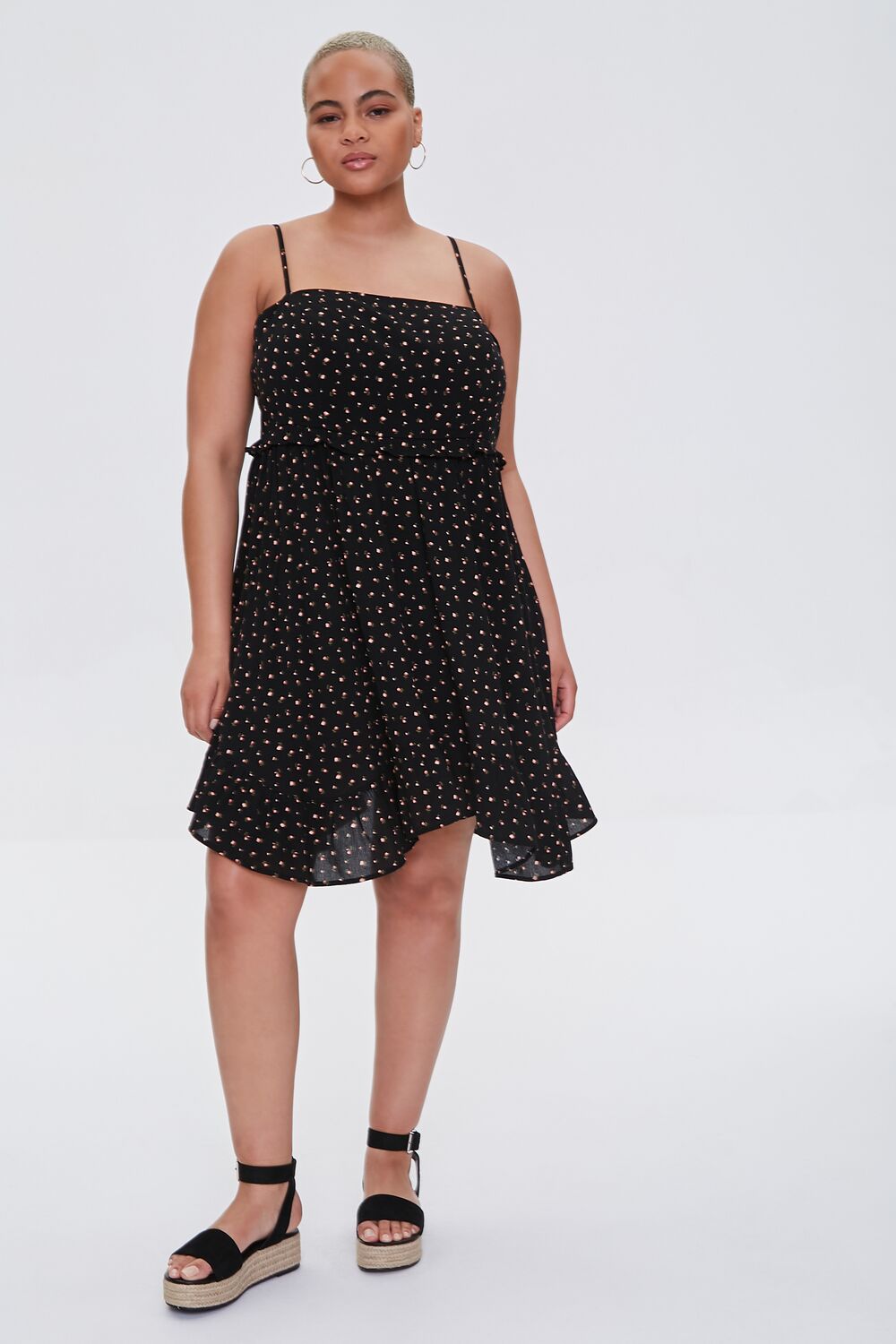 Plus Size Ditsy Floral Dress - Image 4