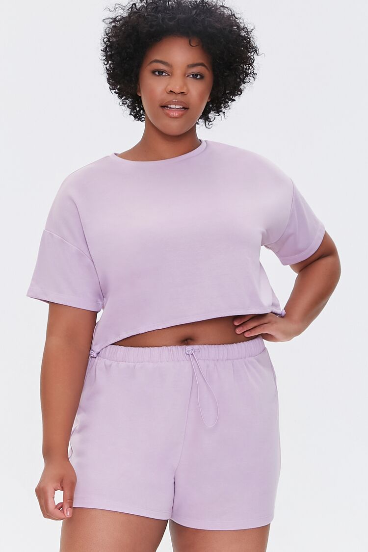 Plus Size French Terry Shorts