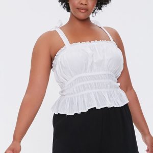 Plus Size Smocked Shorts