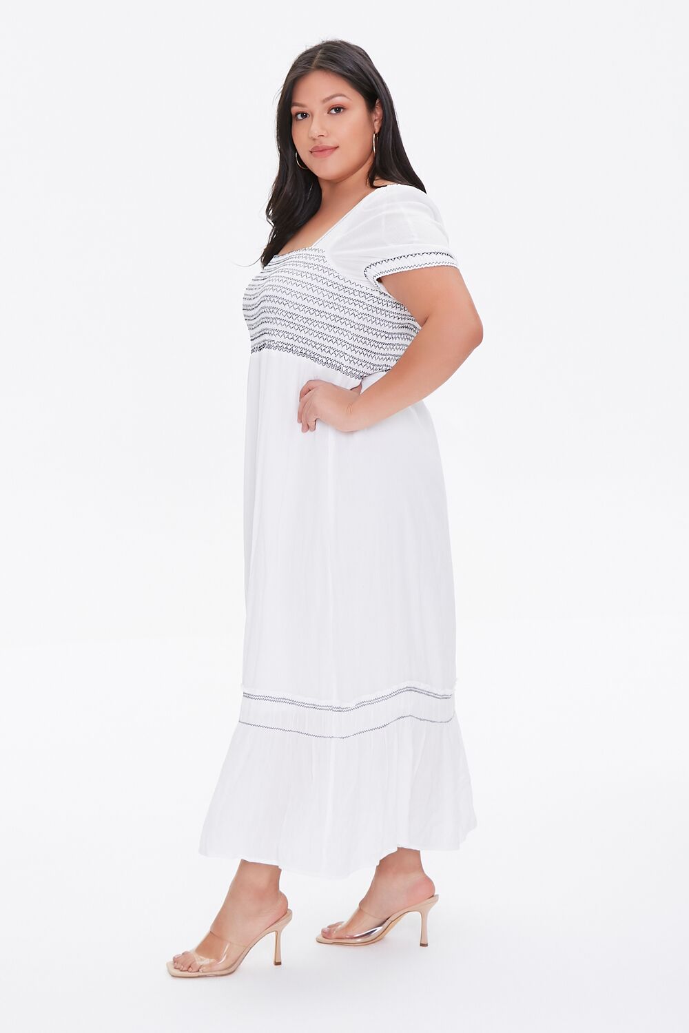 Plus Size Gauze Maxi Dress - Image 3