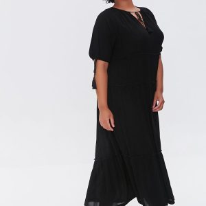 Plus Size Tiered Maxi Dress