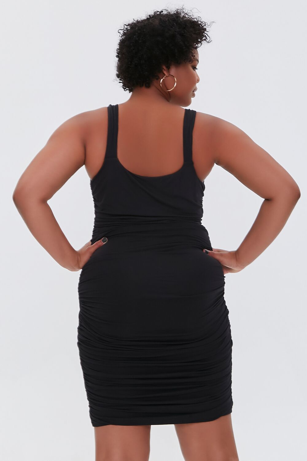 Plus Size Ruched Bodycon Dress - Image 3