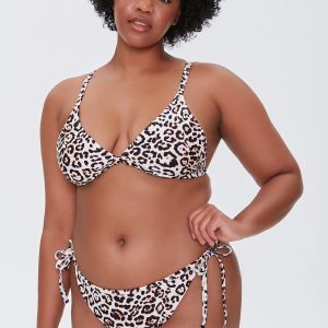 Plus Size Leopard Bikini Bottoms