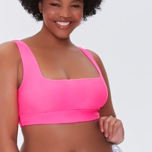 Plus Size Square-Neck Bikini Top
