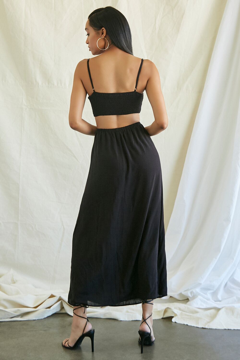 Smocked Cutout Maxi Dress - Image 3
