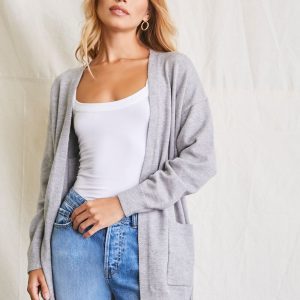 Patch-Pocket Cardigan Sweater