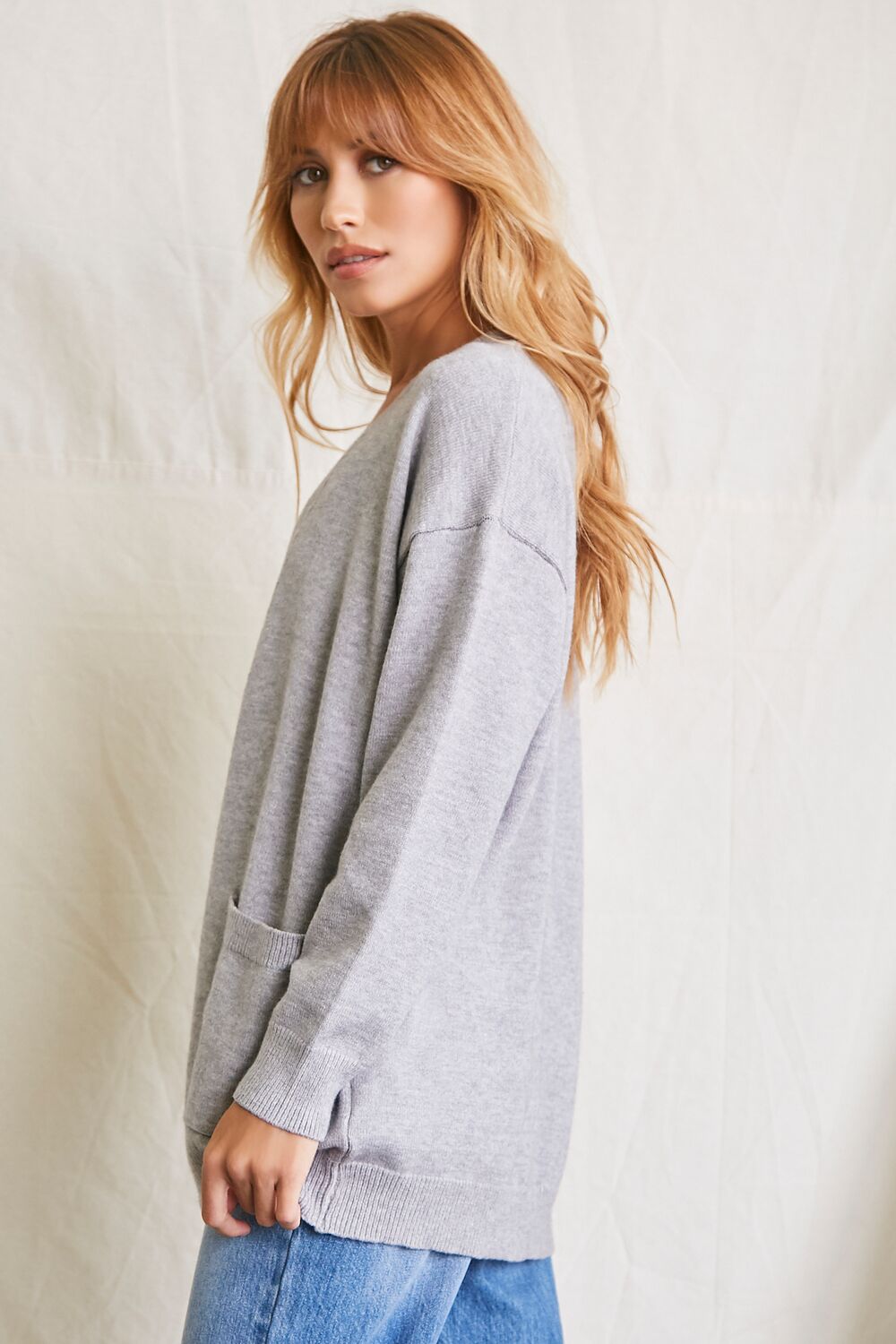 Patch-Pocket Cardigan Sweater - Image 2