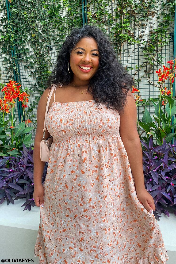 Plus Size Floral Print Dress - Image 7