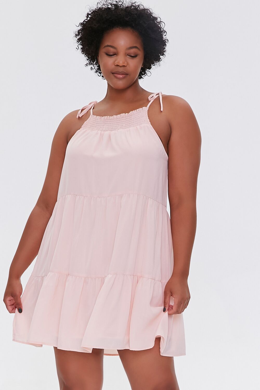 Plus Size Trapeze Mini Dress