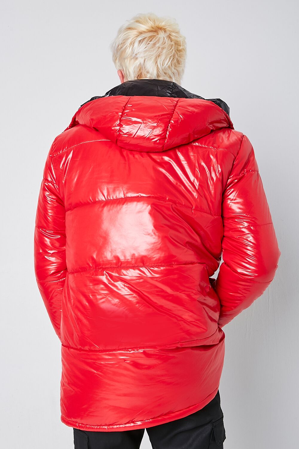 Nylon Hooded Puffer Jacket - Image 3