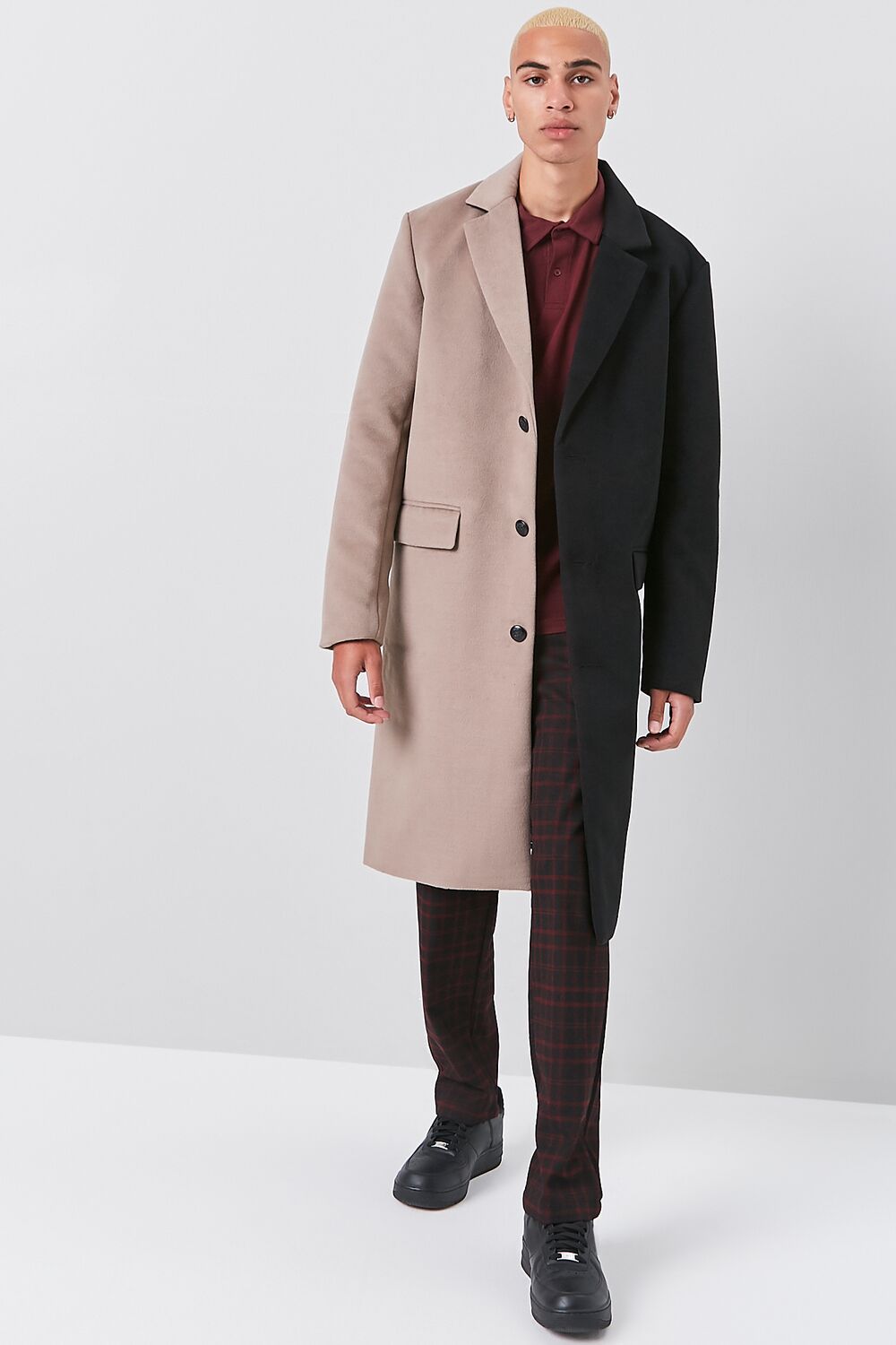 Colorblock Longline Coat - Image 6