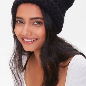 Faux Fur Pom Pom Beanie