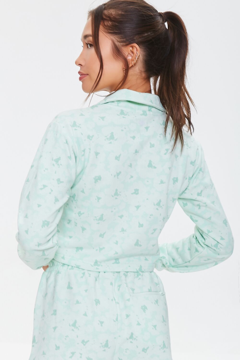 Active Floral Half-Zip Pullover - Image 3