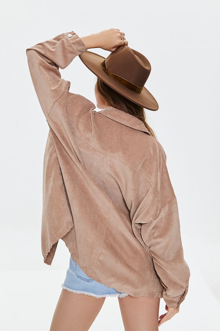 Corduroy Button-Front Shacket - Image 9