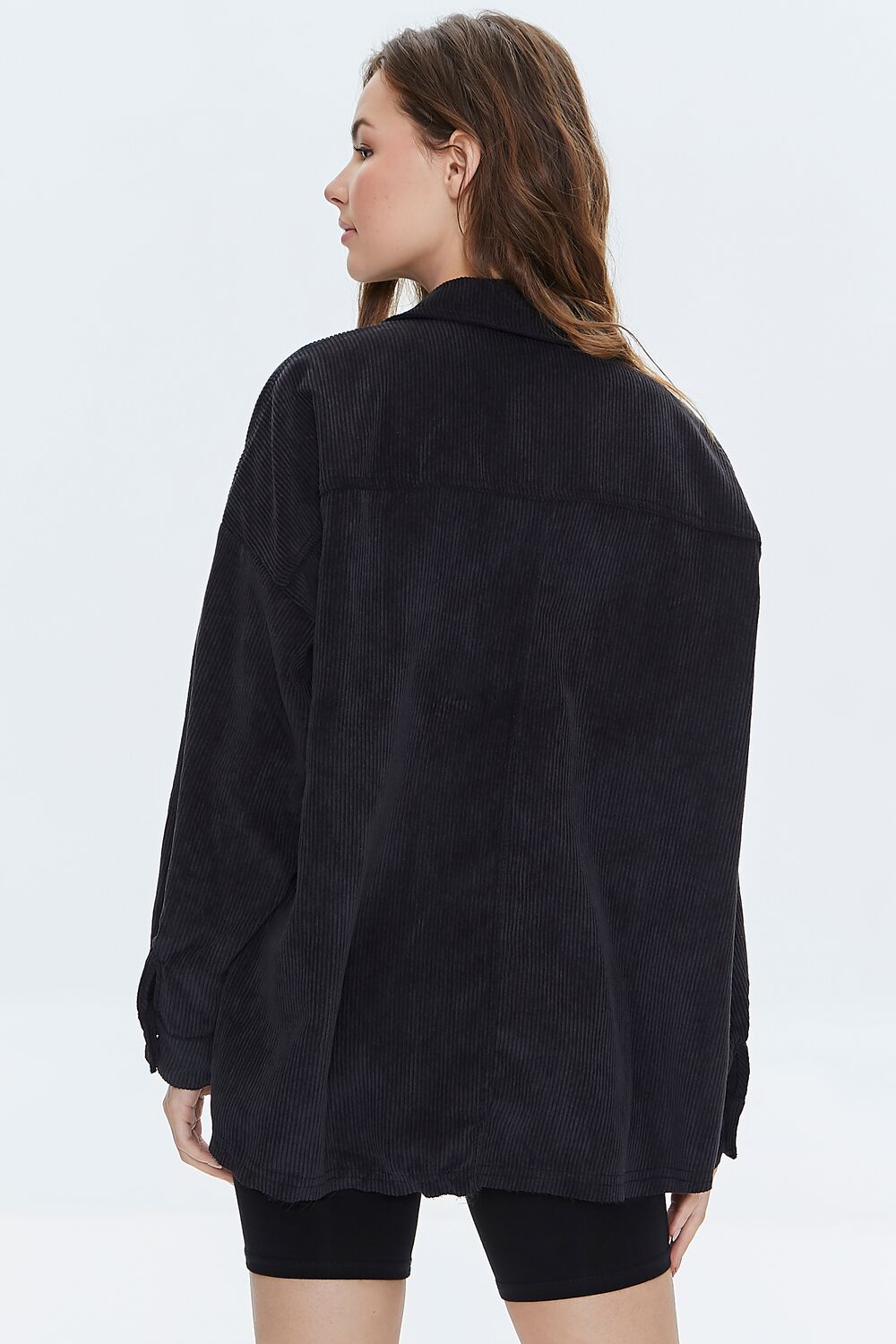 Corduroy Button-Front Shacket - Image 15