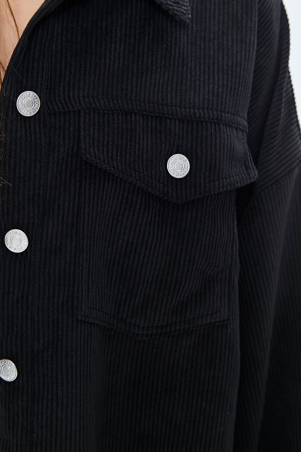 Corduroy Button-Front Shacket - Image 17