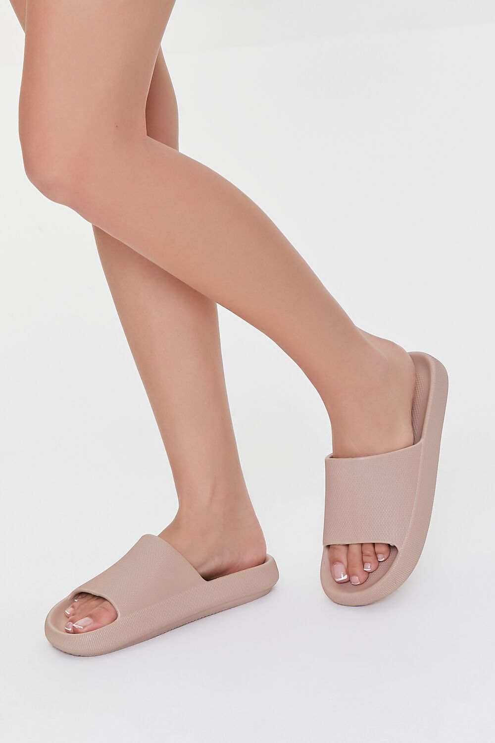 Textured Almond-Toe Slides