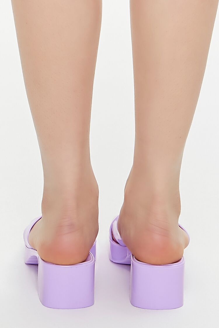 Jelly Open-Toe Block Heels - Image 8