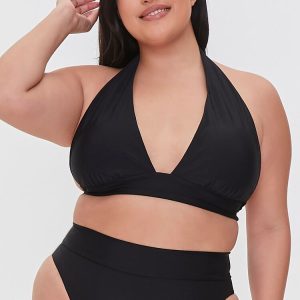 Plus Size High-Rise Bikini Bottoms