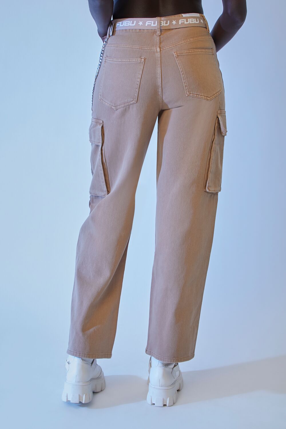 Belted FUBU Cargo Joggers - Image 4