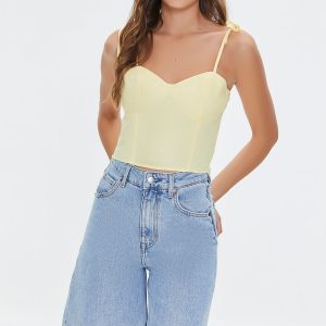 Sweetheart Linen-Blend Cami