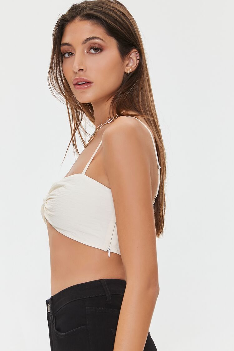 Ruched Sweetheart Cropped Cami - Image 2