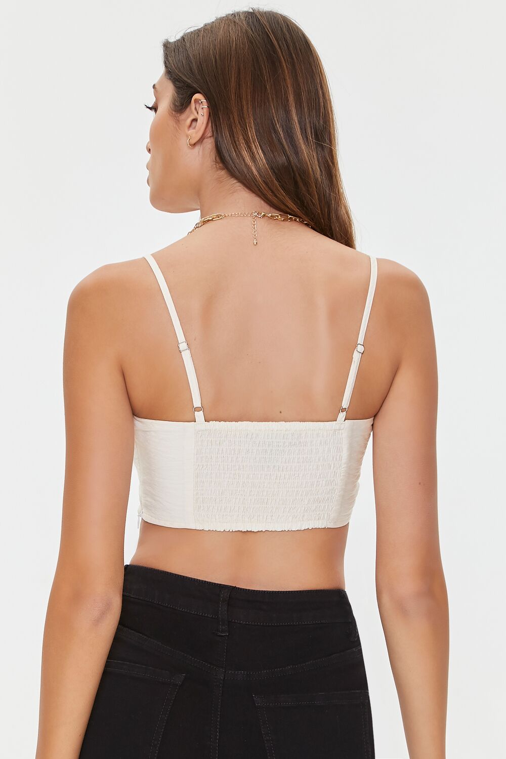 Ruched Sweetheart Cropped Cami - Image 3