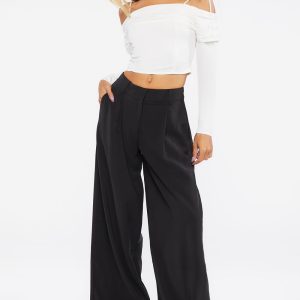 High-Rise Wide-Leg Pants