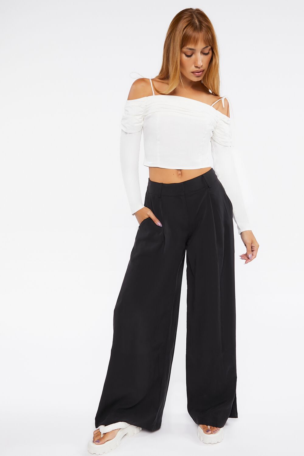 High-Rise Wide-Leg Pants - Image 5
