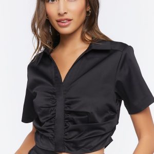 Ruched Crop Top