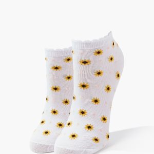 Floral Polka Dot Print Ankle Socks