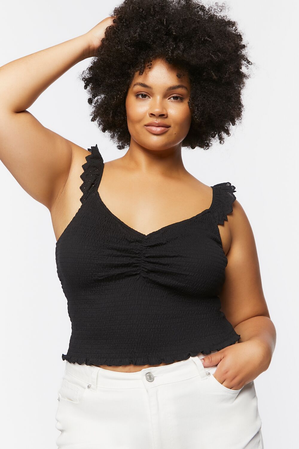 Plus Size Smocked Tank Top - Image 4