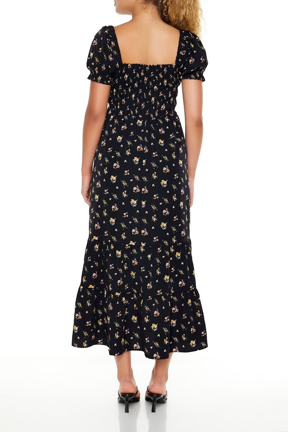 Floral Puff-Sleeve Dress - Image 5